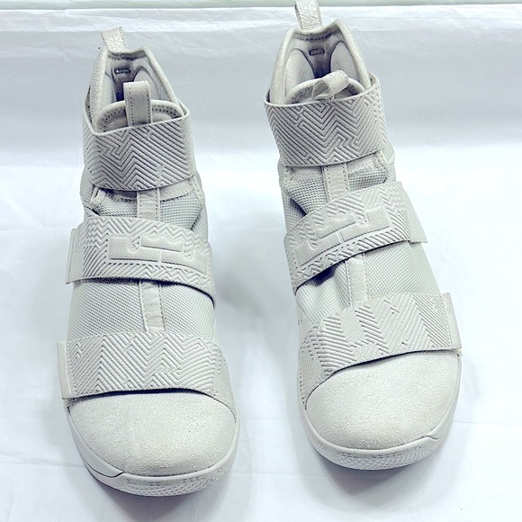 😃SOLD😃 NIKE Men’s High Top Off White Sneakers w. Velcro Closure Sz 12 - Picture 2 of 10